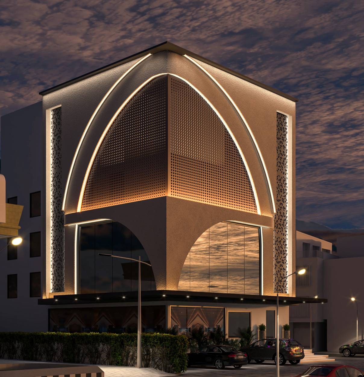 Parametric Arch Commercial Complex