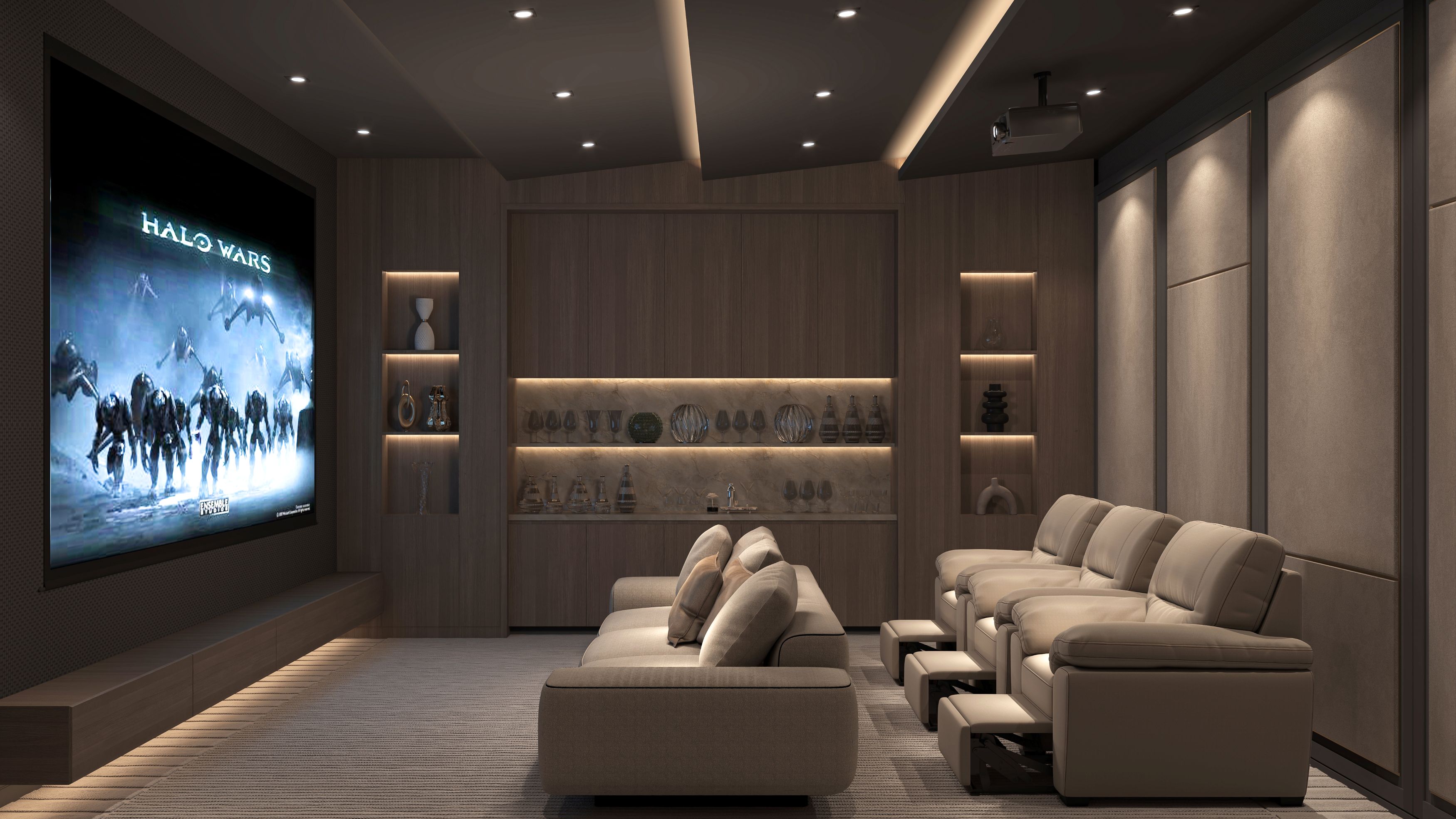 Opulent Open-Plan Living Suite